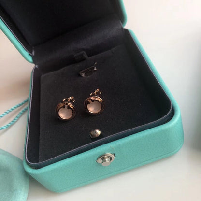 [Hildren Jewelry]PEARL CIRCLE EARRINGS MOTHER