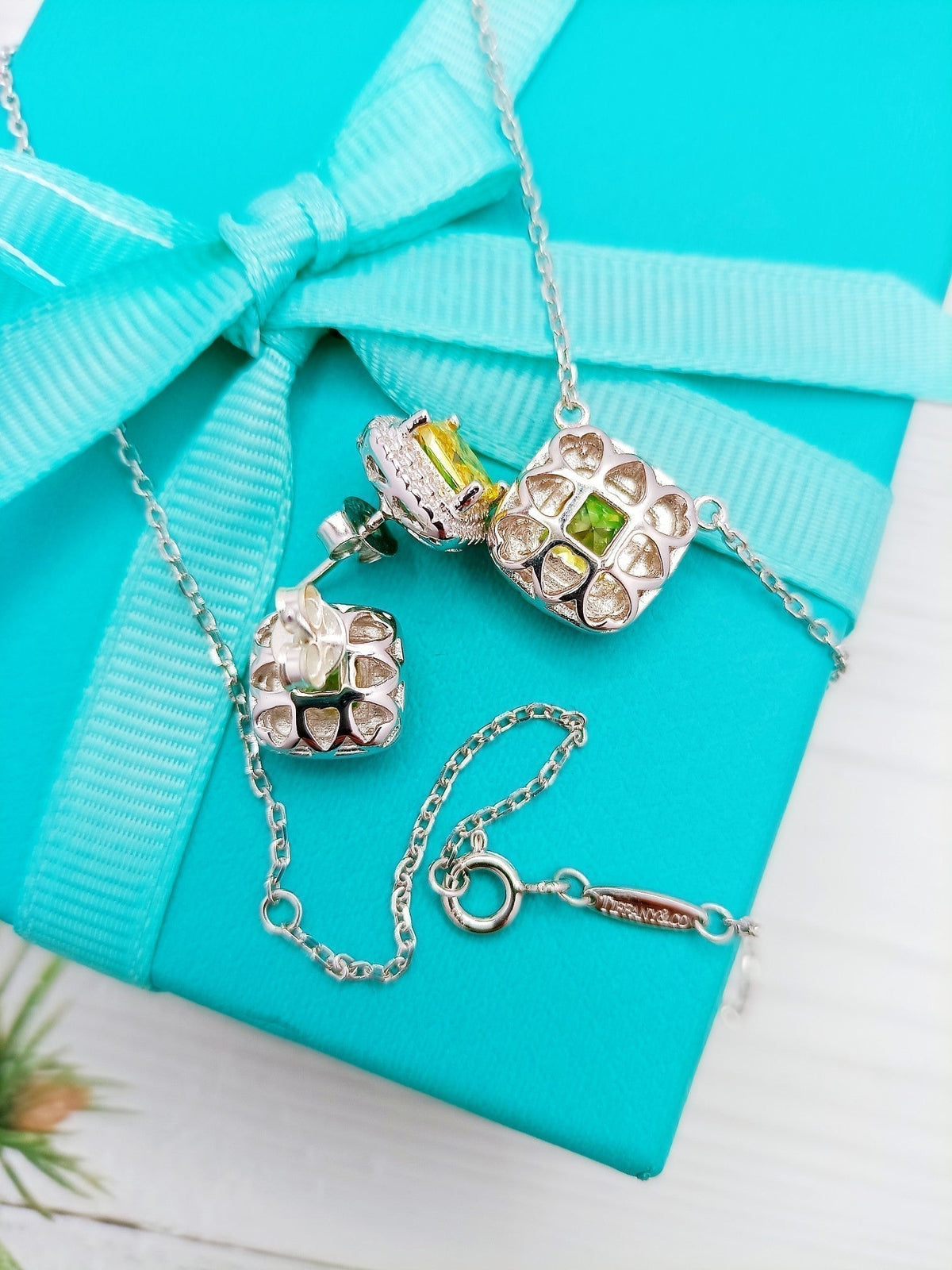 [Hildren Jewelry]SPARKLERS CITRINE GEMSTONE PENDANT NECKLACE STERLING SILVER