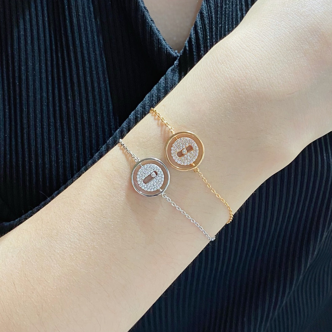 [⭐Hildren Jewelry]Demo MOVE DIAMOND PAVED BRACELET