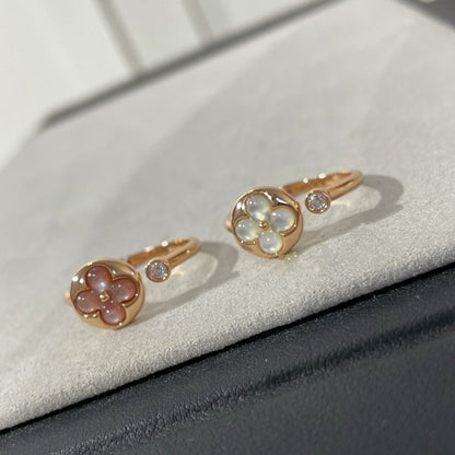[⭐Hildren Jewelry]SUN 1 DIAMOND PINK MOP RING