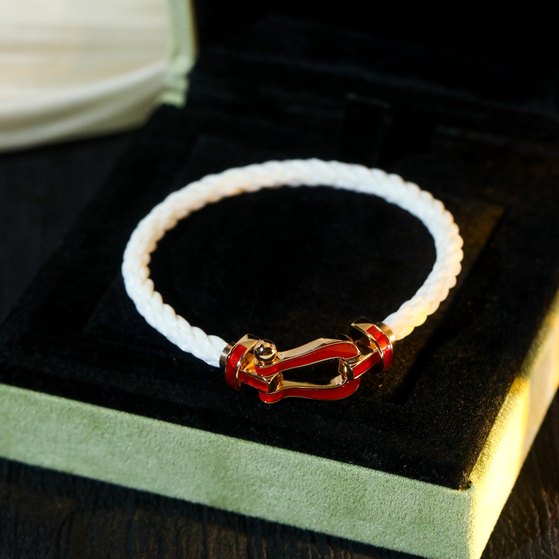 [⭐Hildren Jewelry]FORCE 10 WHITE TEXTILE DIAMOND PAVED