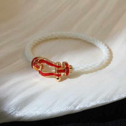 [⭐Hildren Jewelry]FORCE 10 WHITE TEXTILE DIAMOND PAVED
