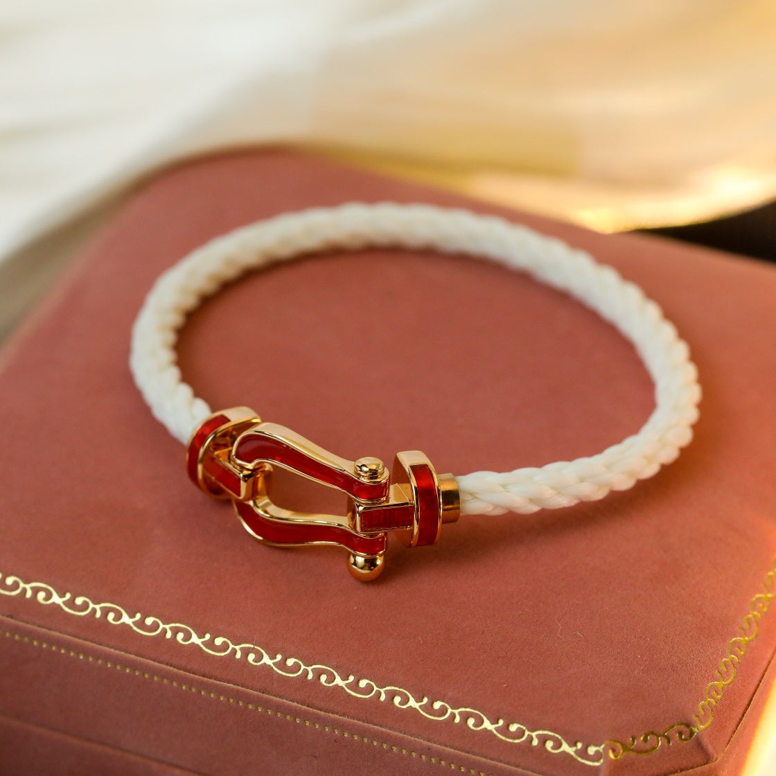 [⭐Hildren Jewelry]FORCE 10 WHITE TEXTILE DIAMOND PAVED