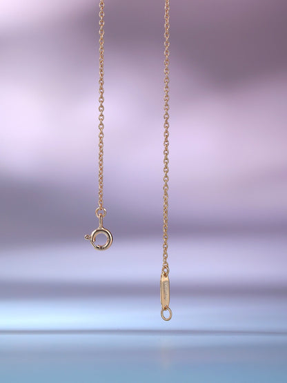 [Hildren Jewelry]BIG SMILE PEDANT PINK DIAMOND NECKLACE