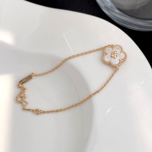 [⭐Hildren Jewelry]LUCKY SPRING ROSE GOLD MOP BRACELET