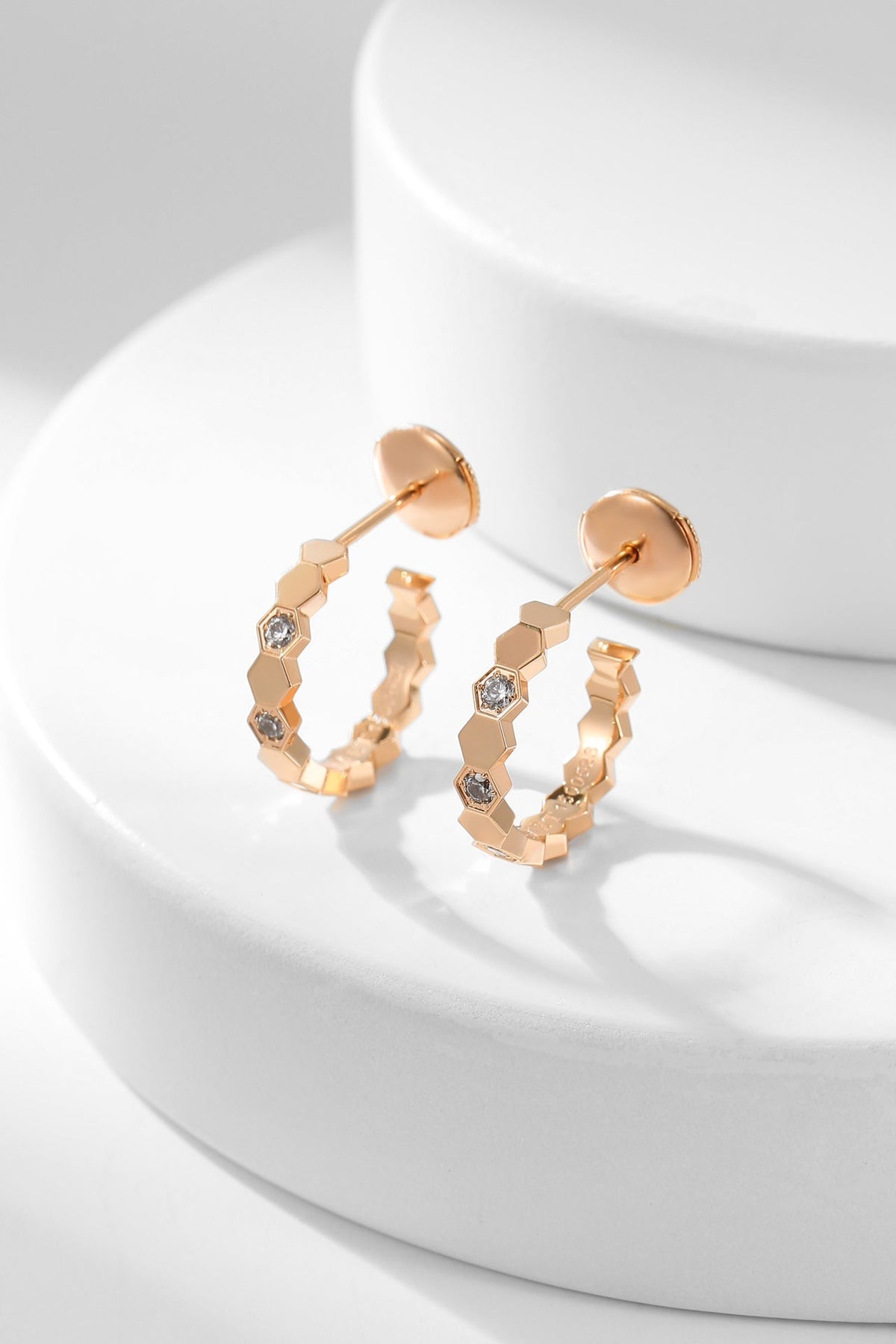 [⭐Hildren Jewelry]BEE LOVE DIAMOND HOOP EARRINGS