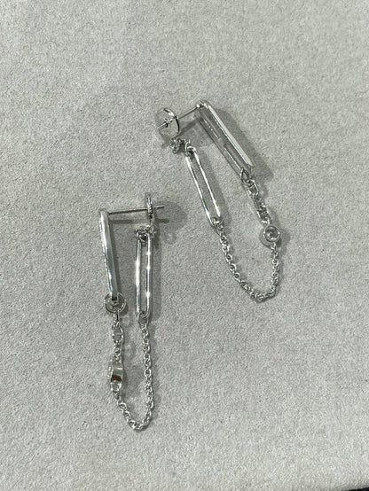 [⭐Hildren Jewelry]CHAINE CHAOS DIAMOND DROP EARRINGS