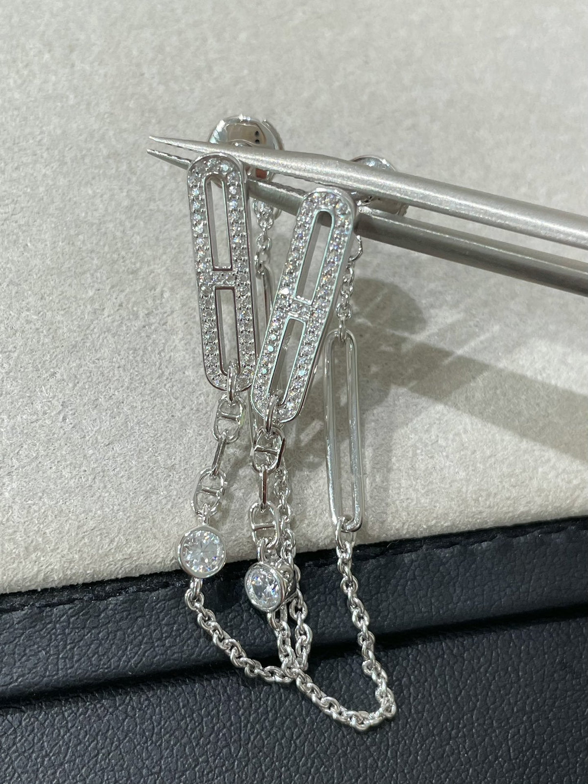 [⭐Hildren Jewelry]CHAINE CHAOS DIAMOND DROP EARRINGS