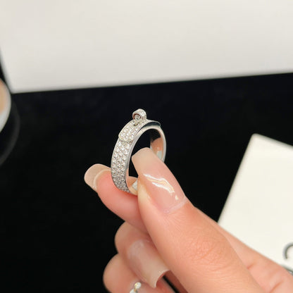 [⭐Hildren Jewelry]KELLY SILVER DIAMOND RING