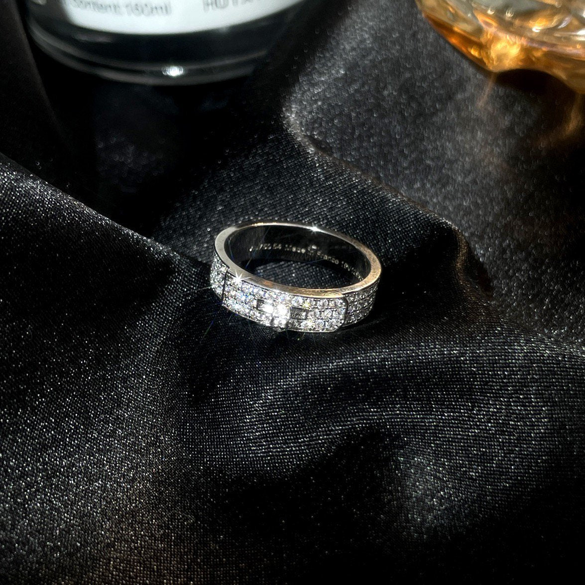[⭐Hildren Jewelry]KELLY SILVER DIAMOND RING