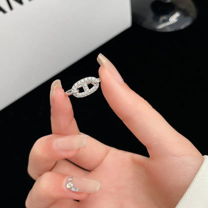 [⭐Hildren Jewelry]RONDE SMALL SILVER DIAMOND RING