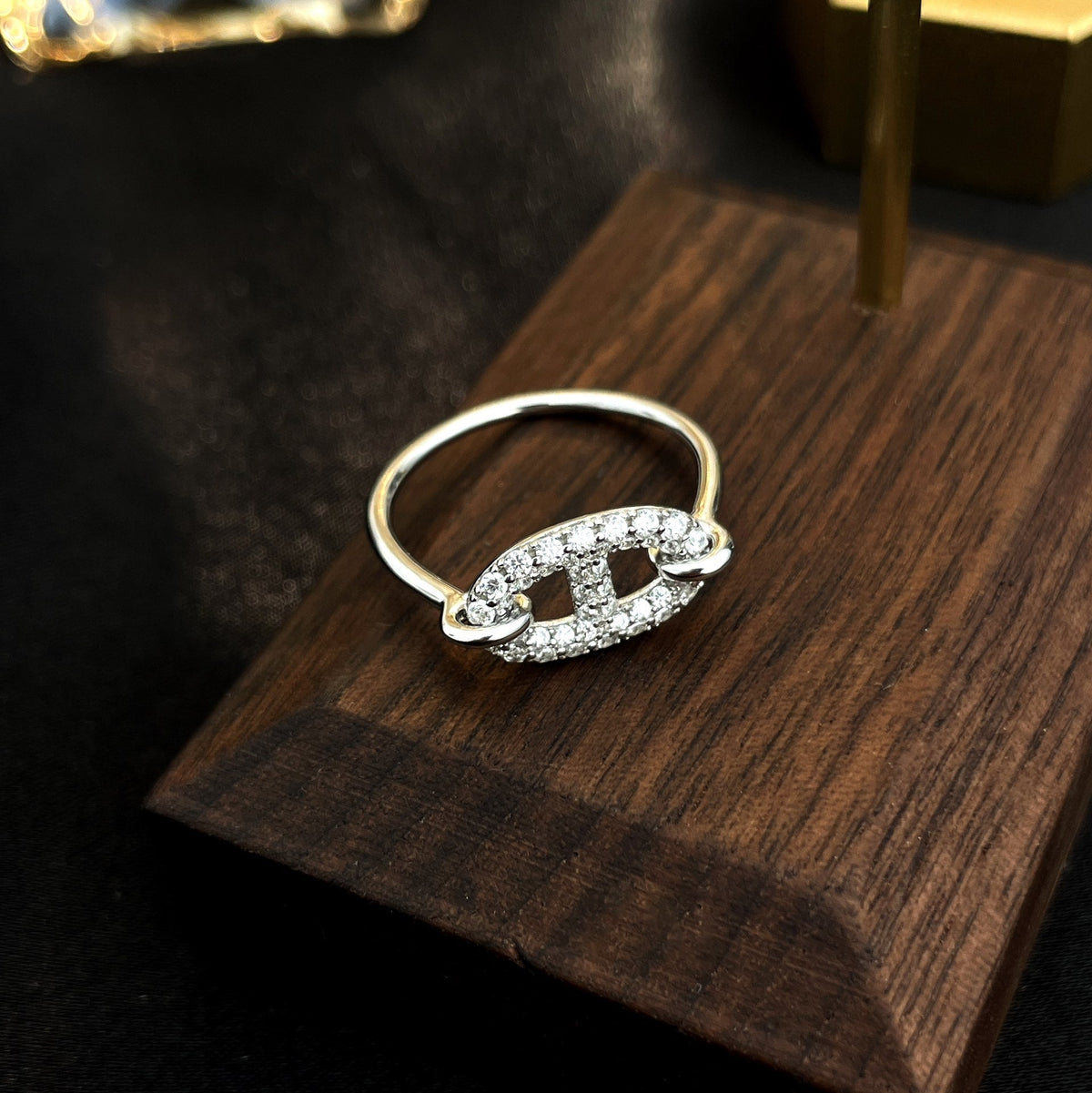 [⭐Hildren Jewelry]RONDE SMALL SILVER DIAMOND RING