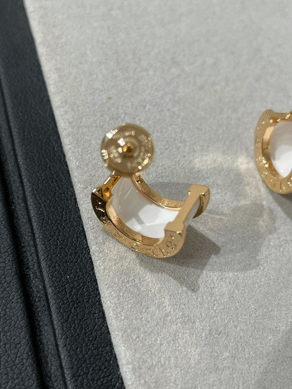 [⭐Hildren Jewelry]ZERO 1 PINK GOLD CERAMIC EARRINGS