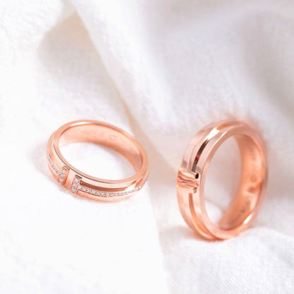 [Hildren Jewelry]T PINK GOLD RING