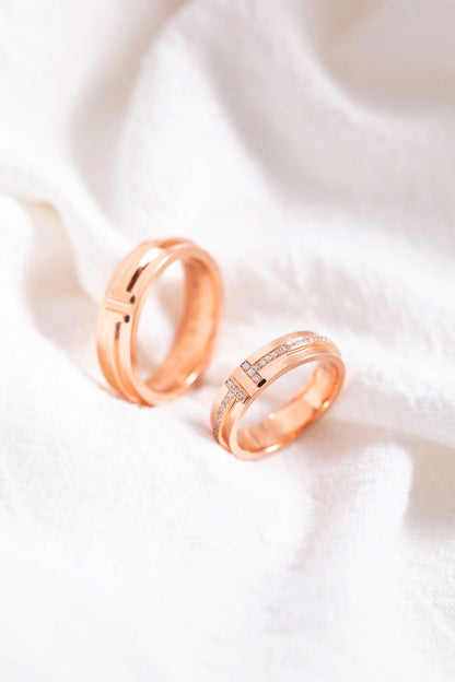 [Hildren Jewelry]T PINK GOLD RING