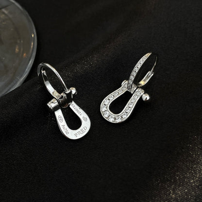 [⭐Hildren Jewelry]FORCE 10 FULL DIAMOND DROP EARRINGS MEDIUM MODEL
