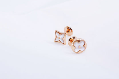 [⭐Hildren Jewelry]STAR AND SUN PINK GOLD MOP STUD EARRINGS
