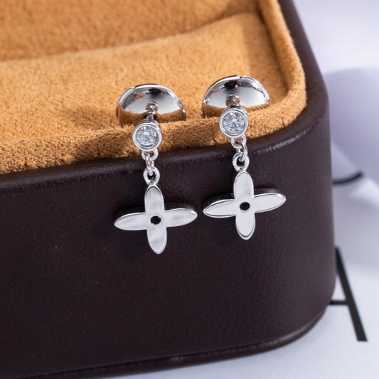 [⭐Hildren Jewelry]VIDYLLE SILVER DIAMOND MINI DROP EARRINGS