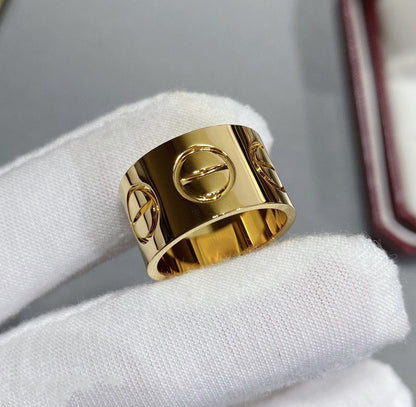 [⭐Hildren Jewelry]LOVE 11MM LARGE RING