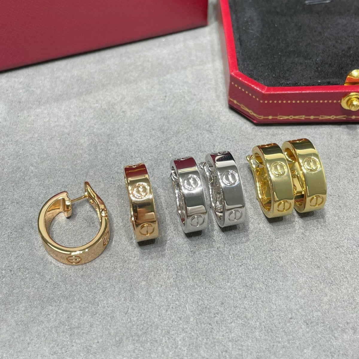 [⭐Hildren Jewelry]LOVE 5.5MM EARRINGS