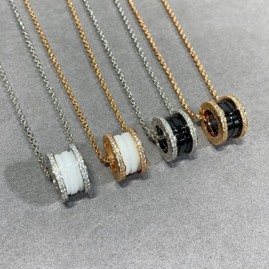 [⭐Hildren Jewelry]ZERO 1 DIAMOND CERAMIC NECKLACE
