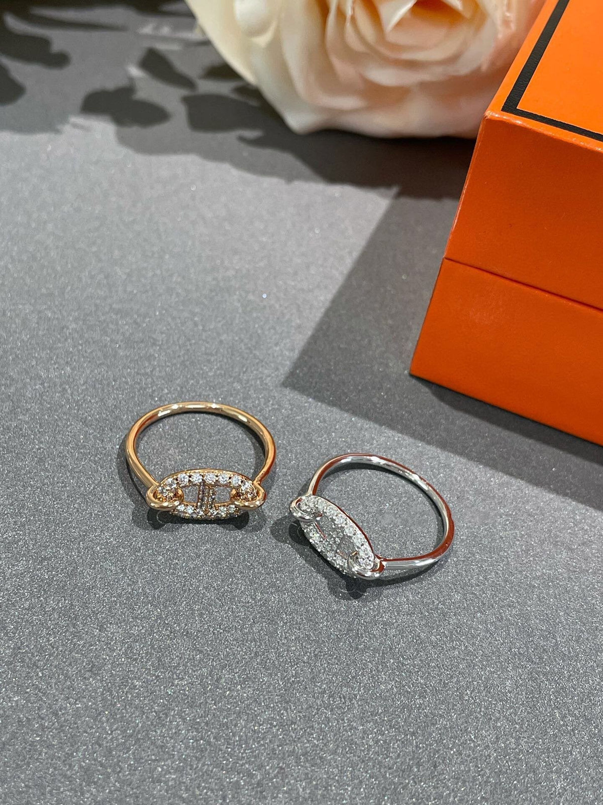 [⭐Hildren Jewelry]RONDE SMALL DIAMOND RING