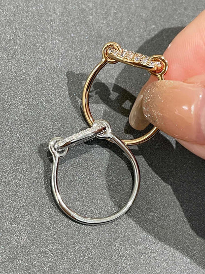 [⭐Hildren Jewelry]RONDE SMALL DIAMOND RING