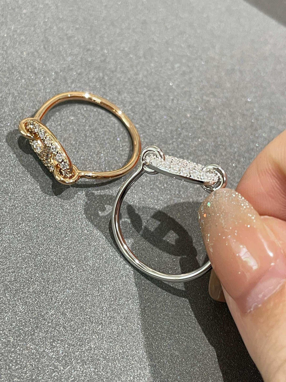 [⭐Hildren Jewelry]RONDE SMALL DIAMOND RING