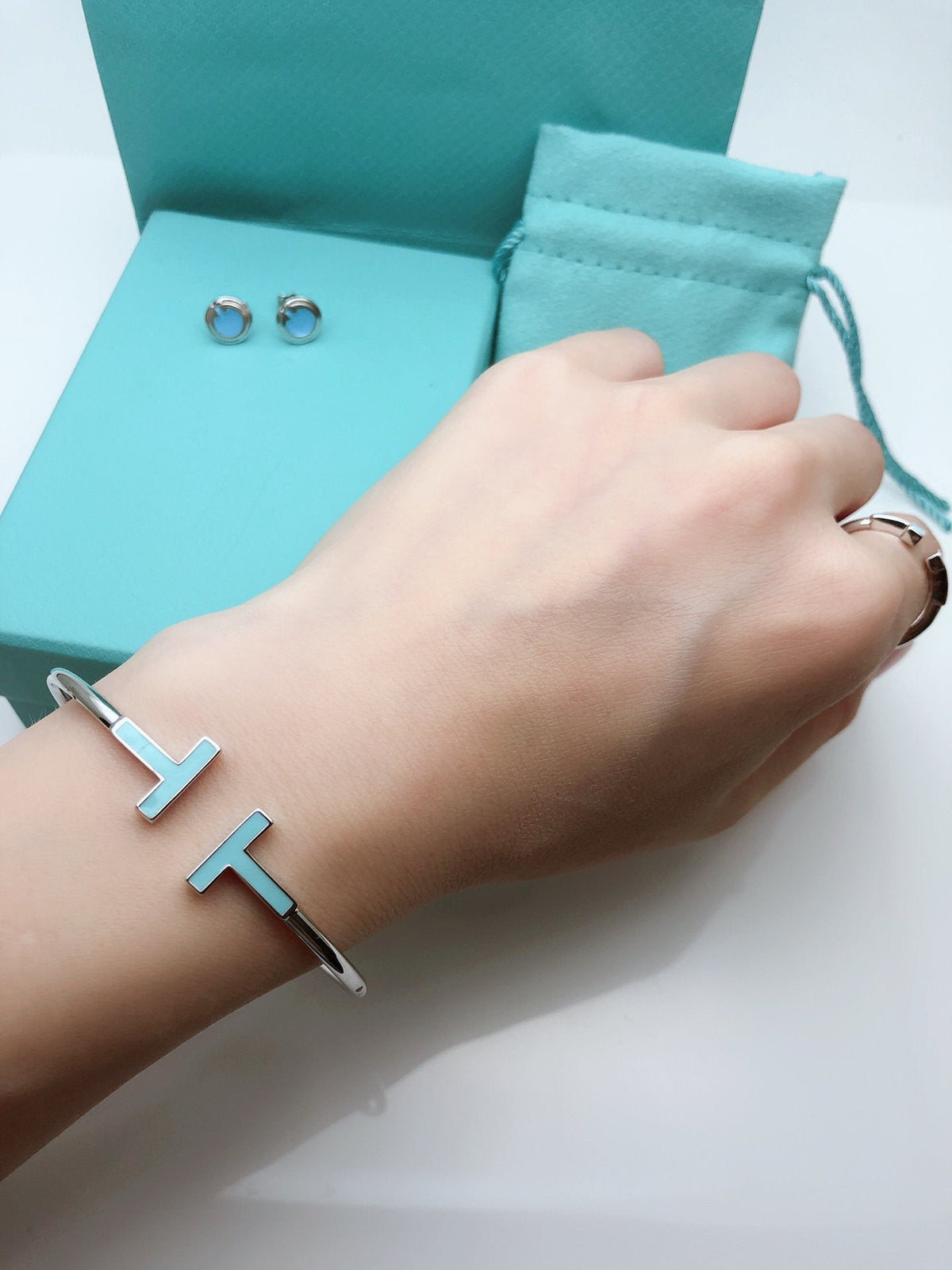 [Hildren Jewelry]T SMALL TURQUOISE SILVER RING