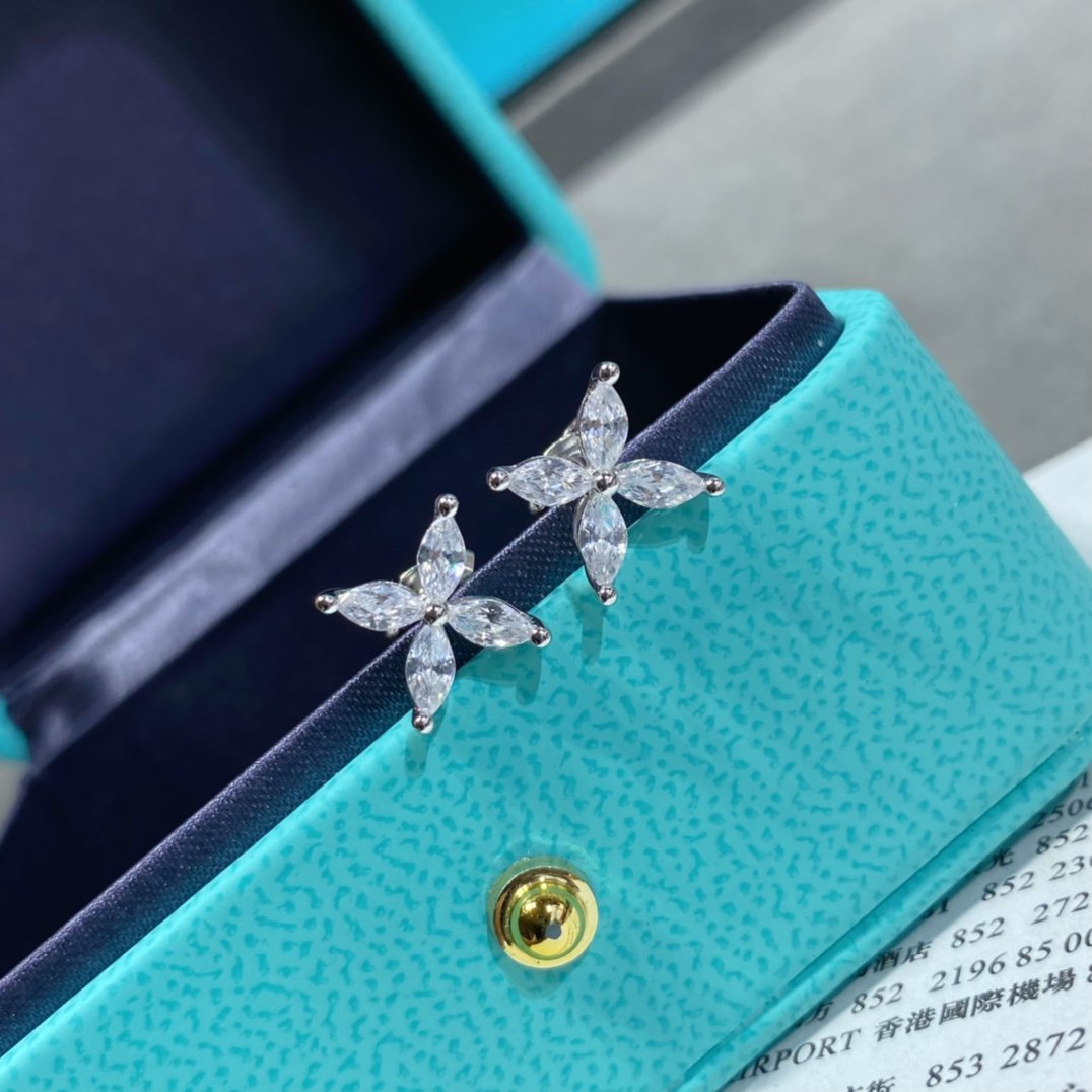 [Hildren Jewelry]VICTORIA SILVER DIAMOND STUD MINI EARRINGS