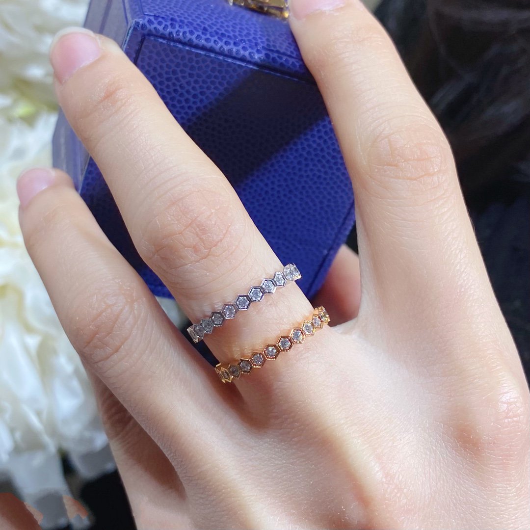 [⭐Hildren Jewelry]BEE LOVE DIAMOND PAVED SMALL RING