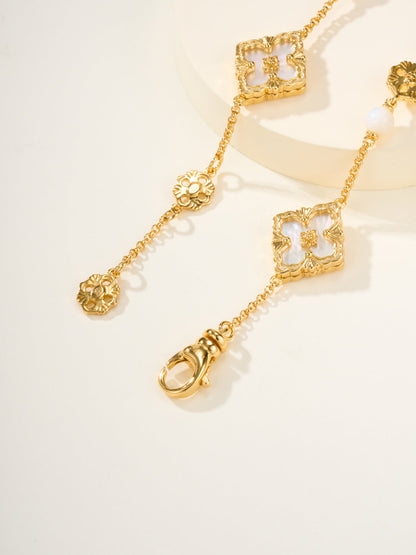 [⭐Hildren Jewelry]B.C.L ENAMELED Three-Flower Bracelet（Trumpet)