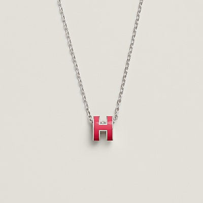 [⭐Hildren Jewelry]H NECKLACE PINK