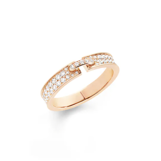 [⭐Hildren Jewelry]ALLIANCE LIENS VIDENCE PAVED DIAMOND 4MM RING