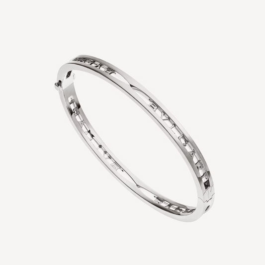 [⭐Hildren Jewelry]ZERO 1 SPIRAL LOGO SILVER BRACELET