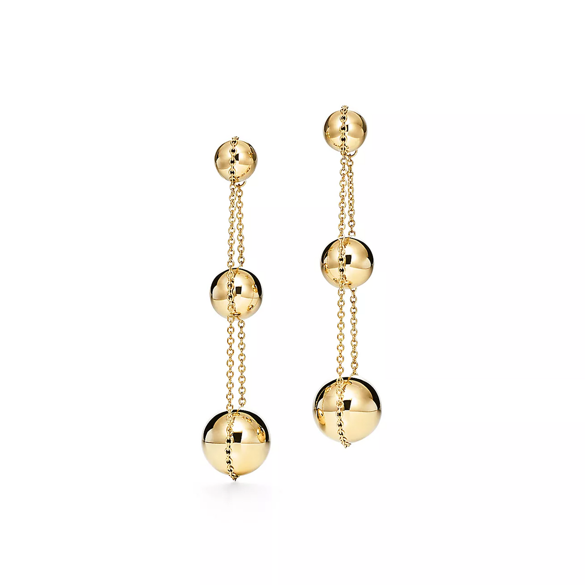 [Hildren Jewelry]TRIPLE DROP GOLD EARRINGS