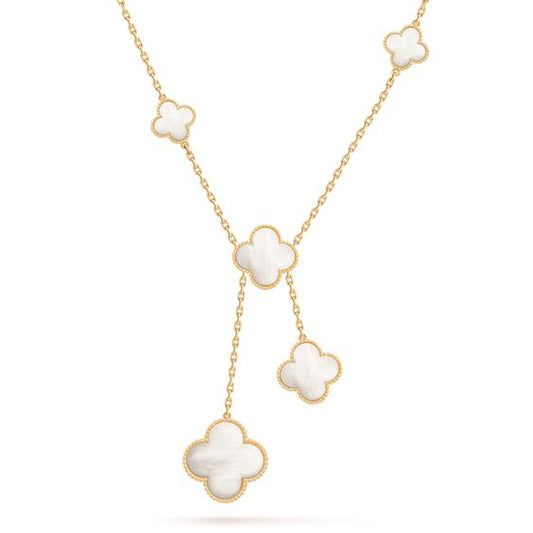 [⭐Hildren Jewelry]CLOVER MOTHER OF PEARL NECKLACE 6 MOTIF