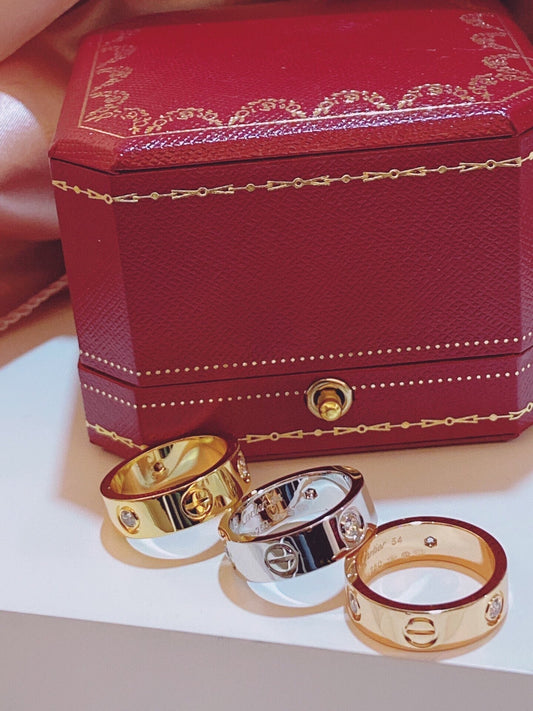 [⭐Hildren Jewelry]Three-Diamond Ring