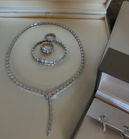 [⭐Hildren Jewelry]NEW！SERPENT DIAMOND NECKLACE