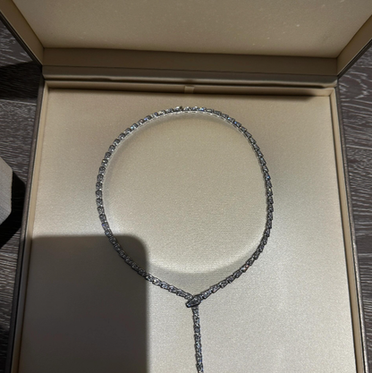 [⭐Hildren Jewelry]NEW！SERPENT DIAMOND NECKLACE