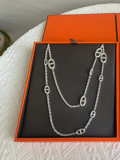 [⭐Hildren Jewelry]Classic Silver Sweater Chain