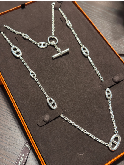 [⭐Hildren Jewelry]Classic Silver Sweater Chain