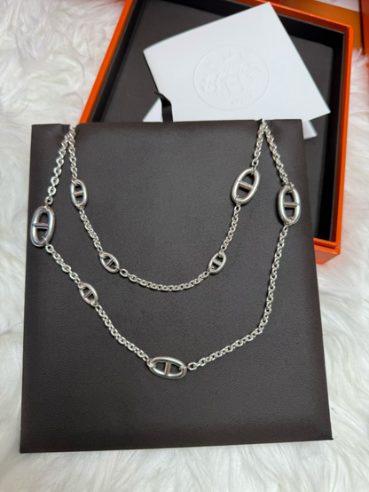 [⭐Hildren Jewelry]Classic Silver Sweater Chain