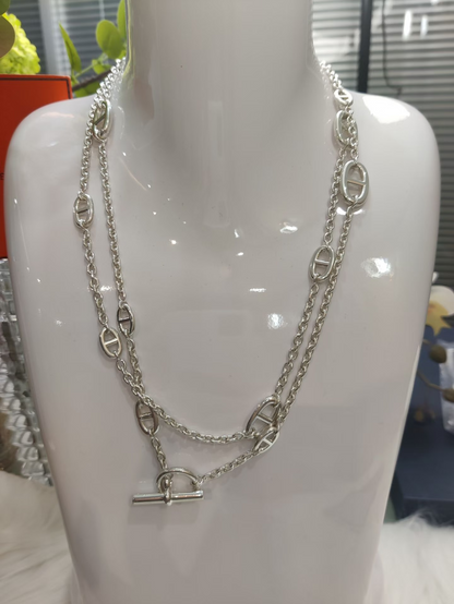 [⭐Hildren Jewelry]Classic Silver Sweater Chain