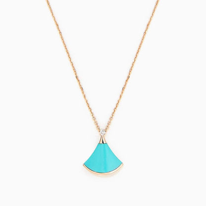 [⭐Hildren Jewelry]DREAM NECKLACE TURQUOISE PINK GOLD