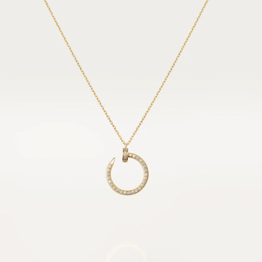 [⭐Hildren Jewelry]JUSTE NECKLACE GOLD DIAMONDS
