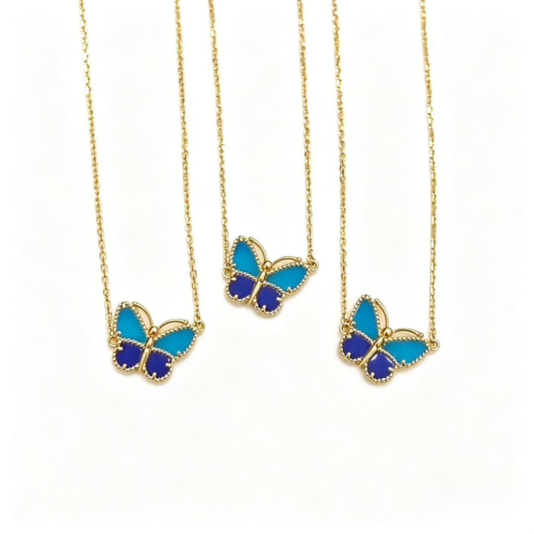 [⭐Hildren Jewelry]  2026 NEW LUCKY BUTTERFLY 1 MOTIFS NECKLACE