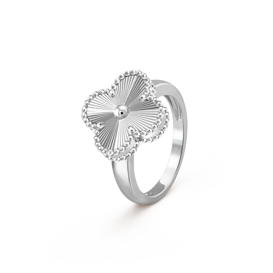 [⭐Hildren Jewelry]CLOVER SILVER RING