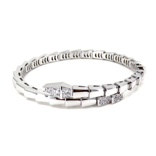 [⭐Hildren Jewelry]SERPENTI BRACELET DIAMONDS SILVER