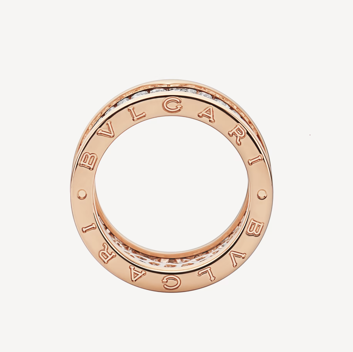 [⭐Hildren Jewelry]ZERO 1 WITH PAVED DIAMONDS ON THE SPIRAL RING